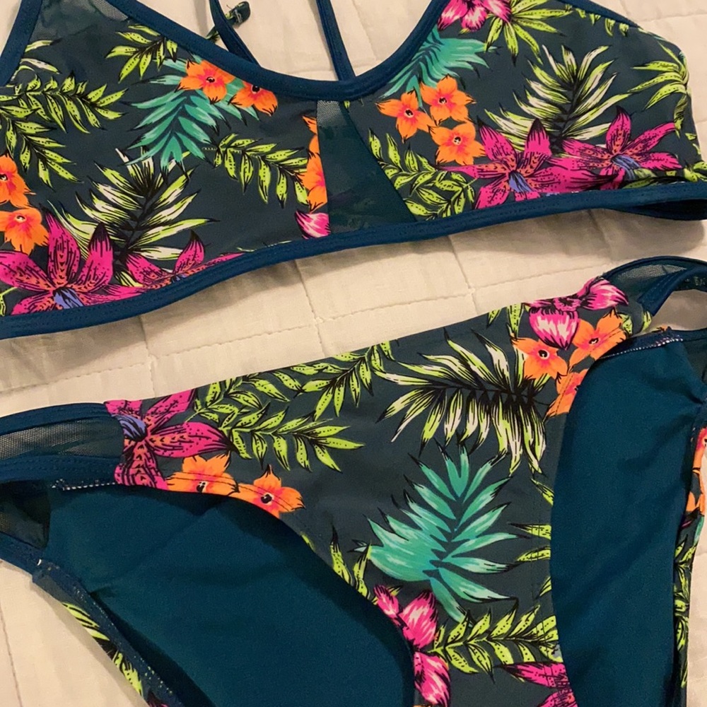 two piece bathing suit worn once